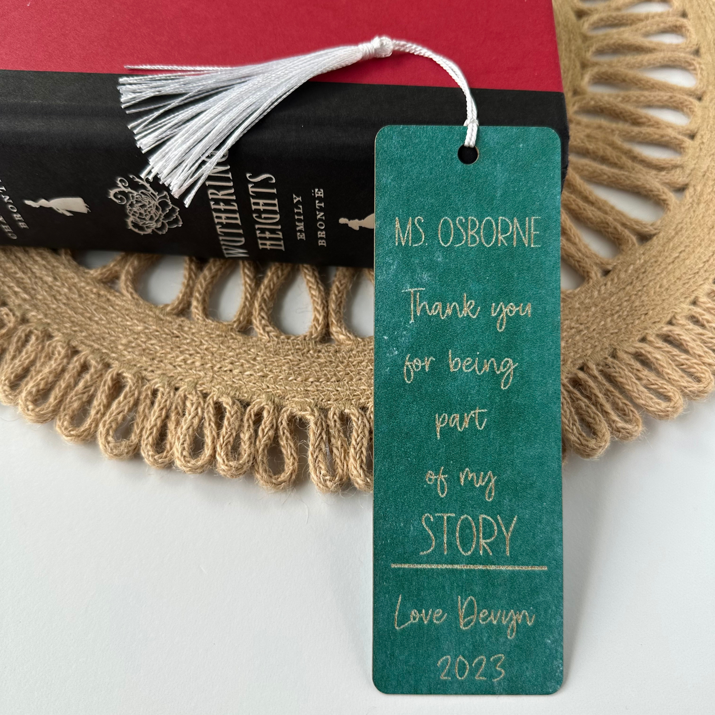 Personalized Engraved Bookmark - Teacher Appreciation Gift