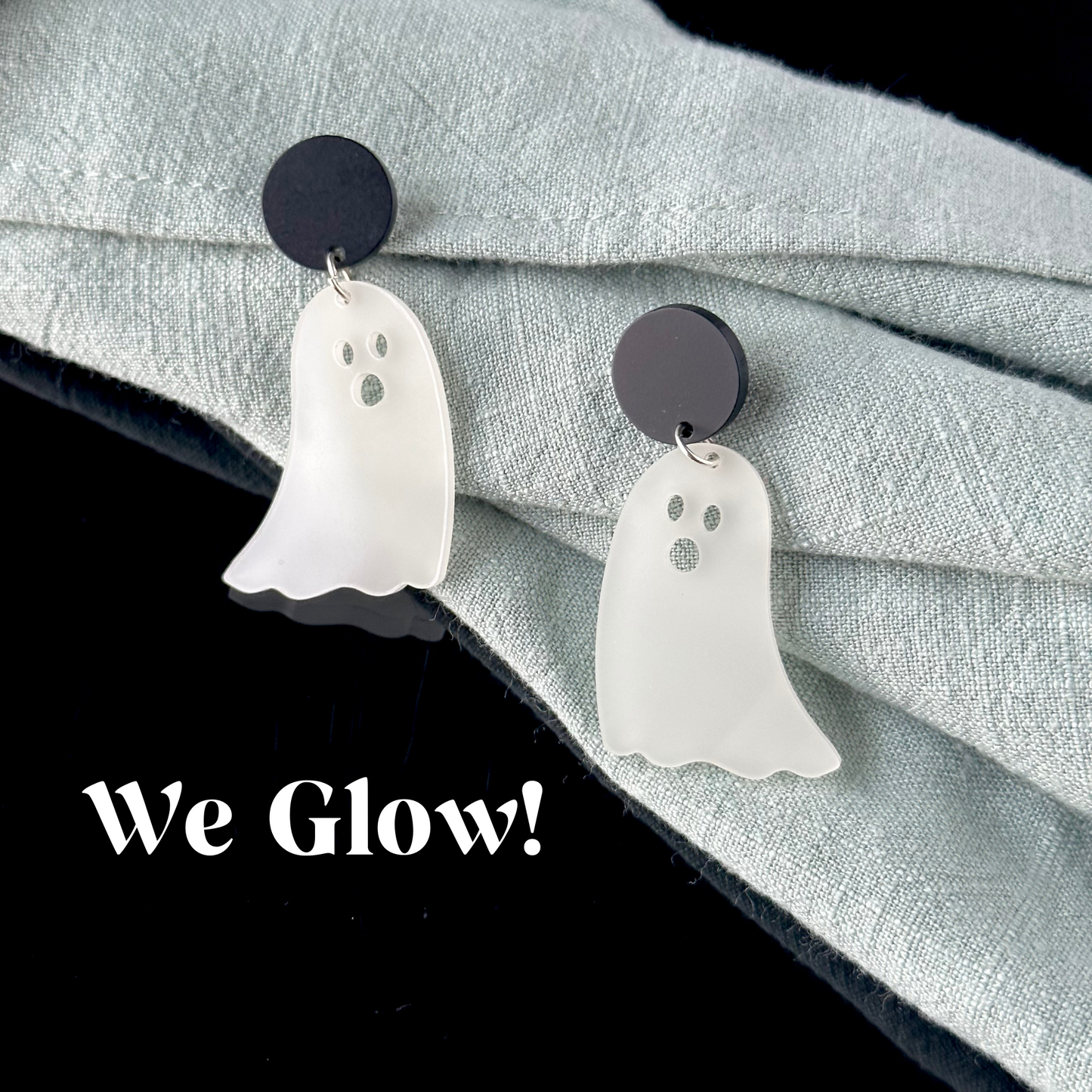 Glow-in-the-Dark Ghost Earrings