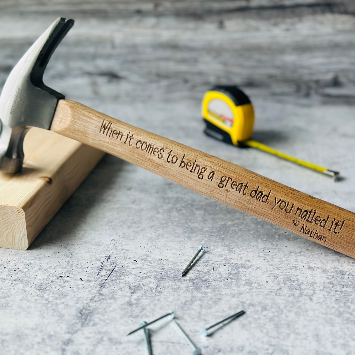 Custom Engraved Hammer, Father's Day Gift, Gift for Dad