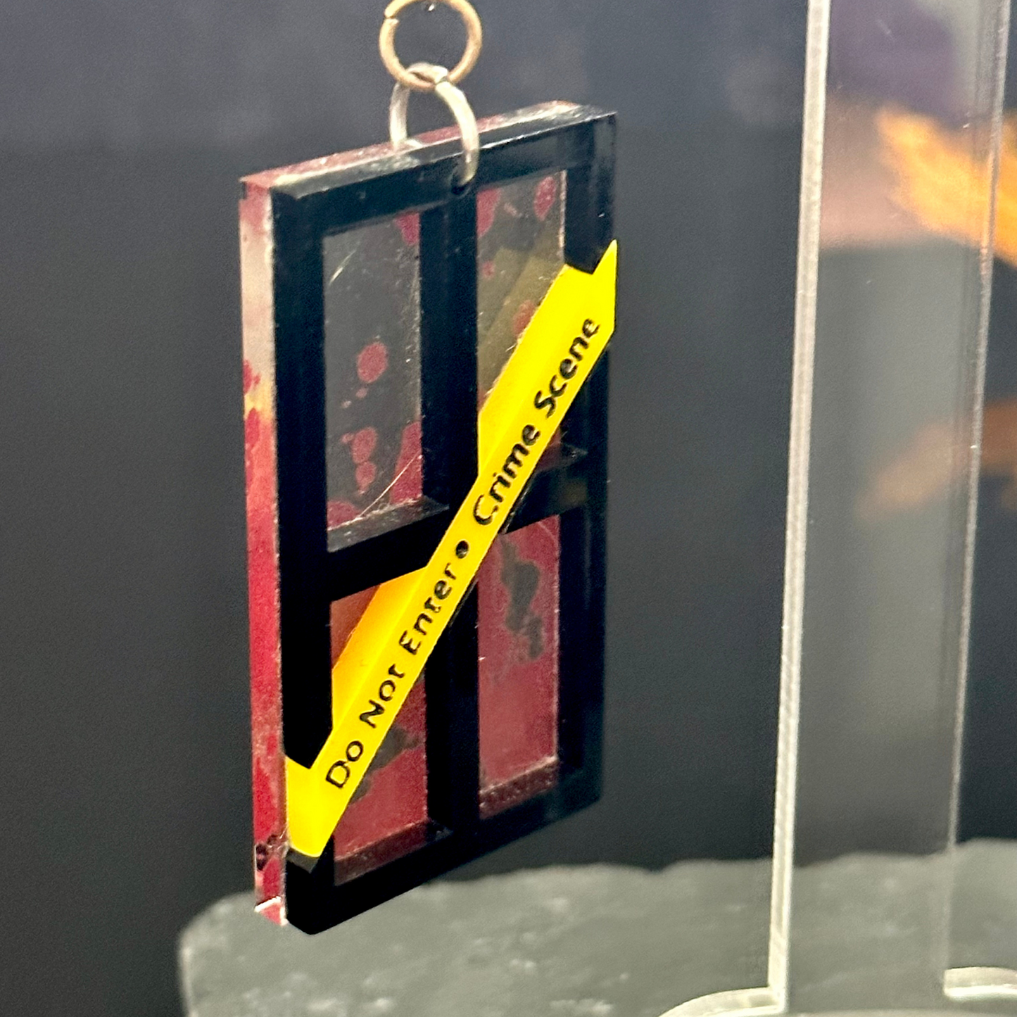 Crime Scene Window Earrings