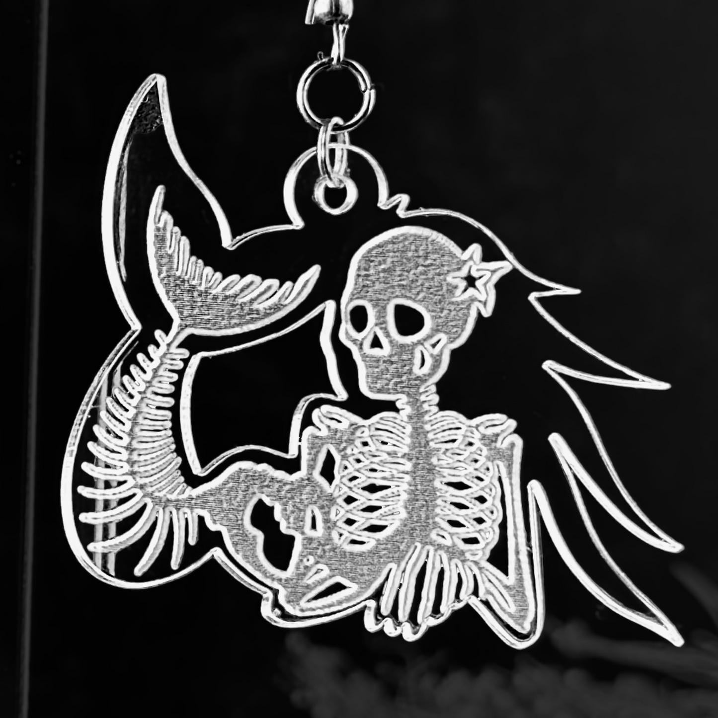 Mermaid Skeleton Earrings