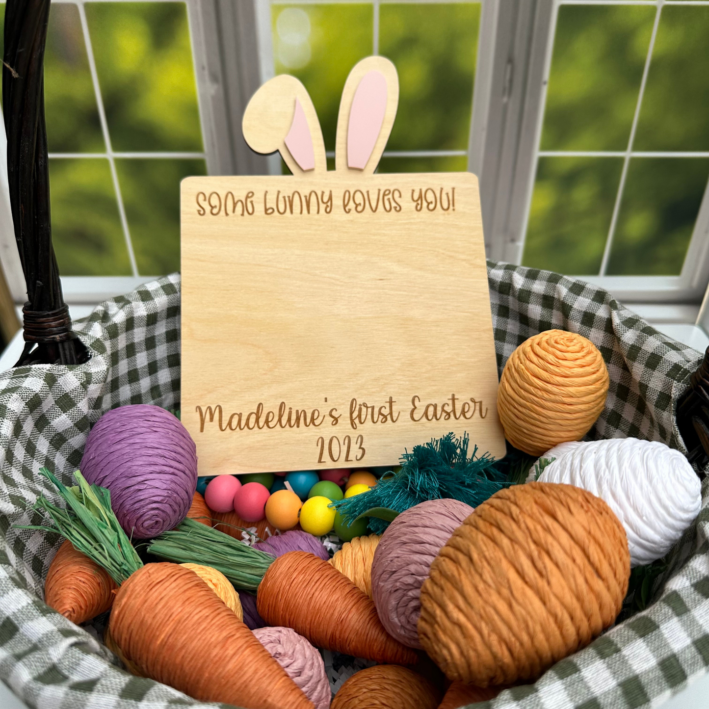 Some Bunny Loves You Easter Baby Footprint Gift