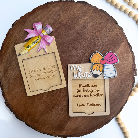 Notepad Holder, Gift for Teachers