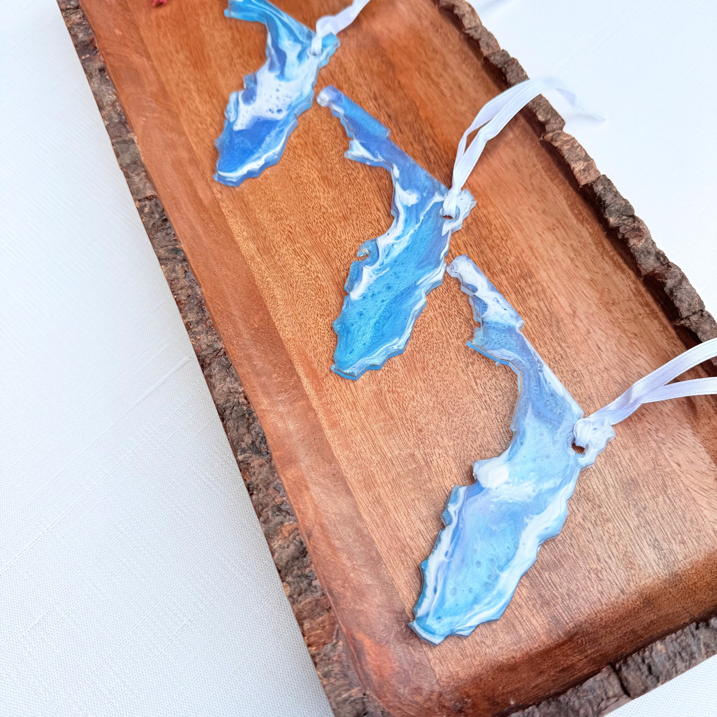 Resin Coastal Ornaments- Dolphin, Sea Turtle, Florida