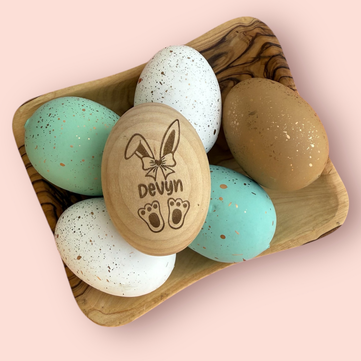 Custom Engraved Wooden Easter Eggs
