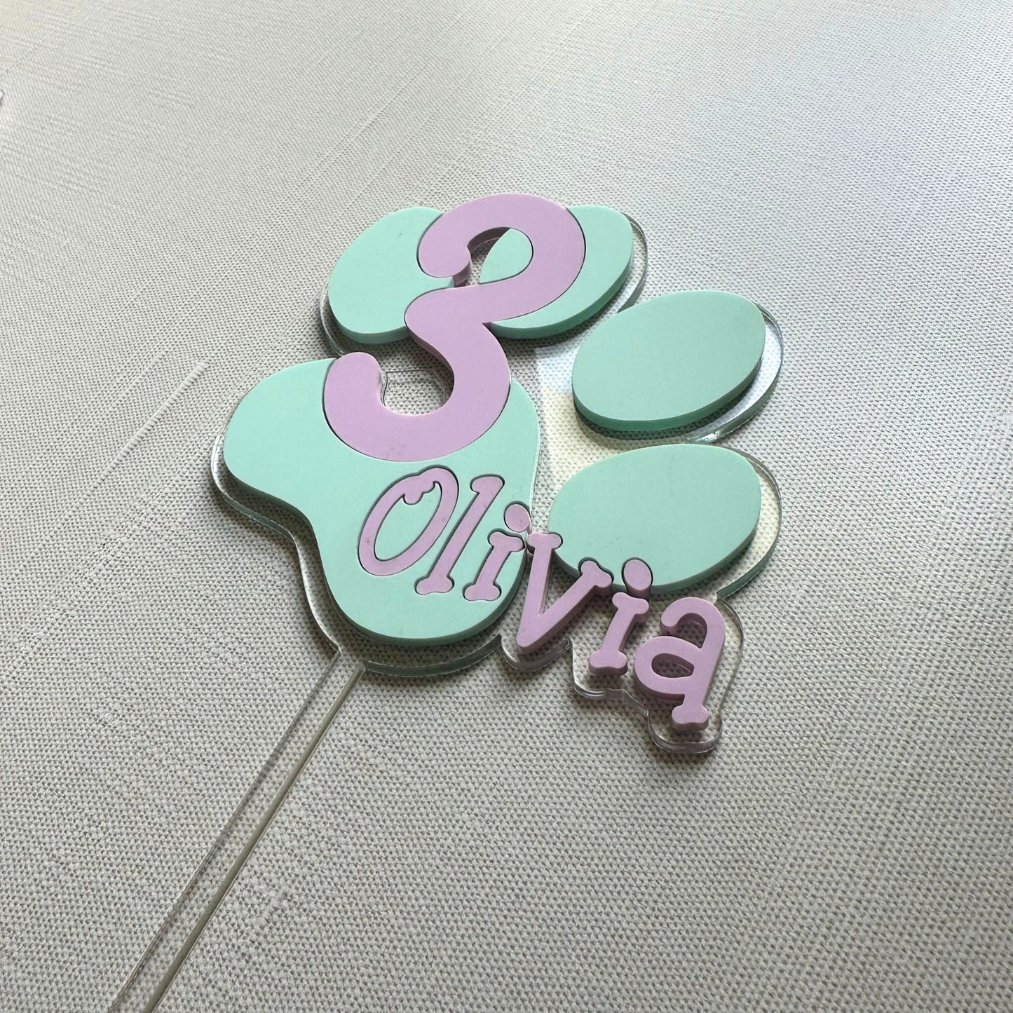 Puppy Birthday Party Cake Topper