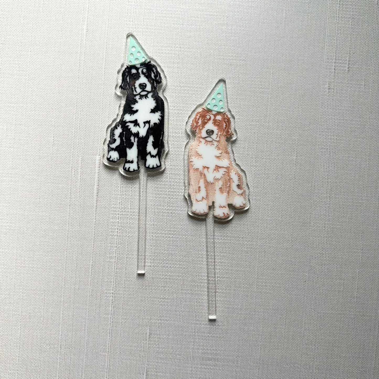 Puppy Birthday Party Cake Topper