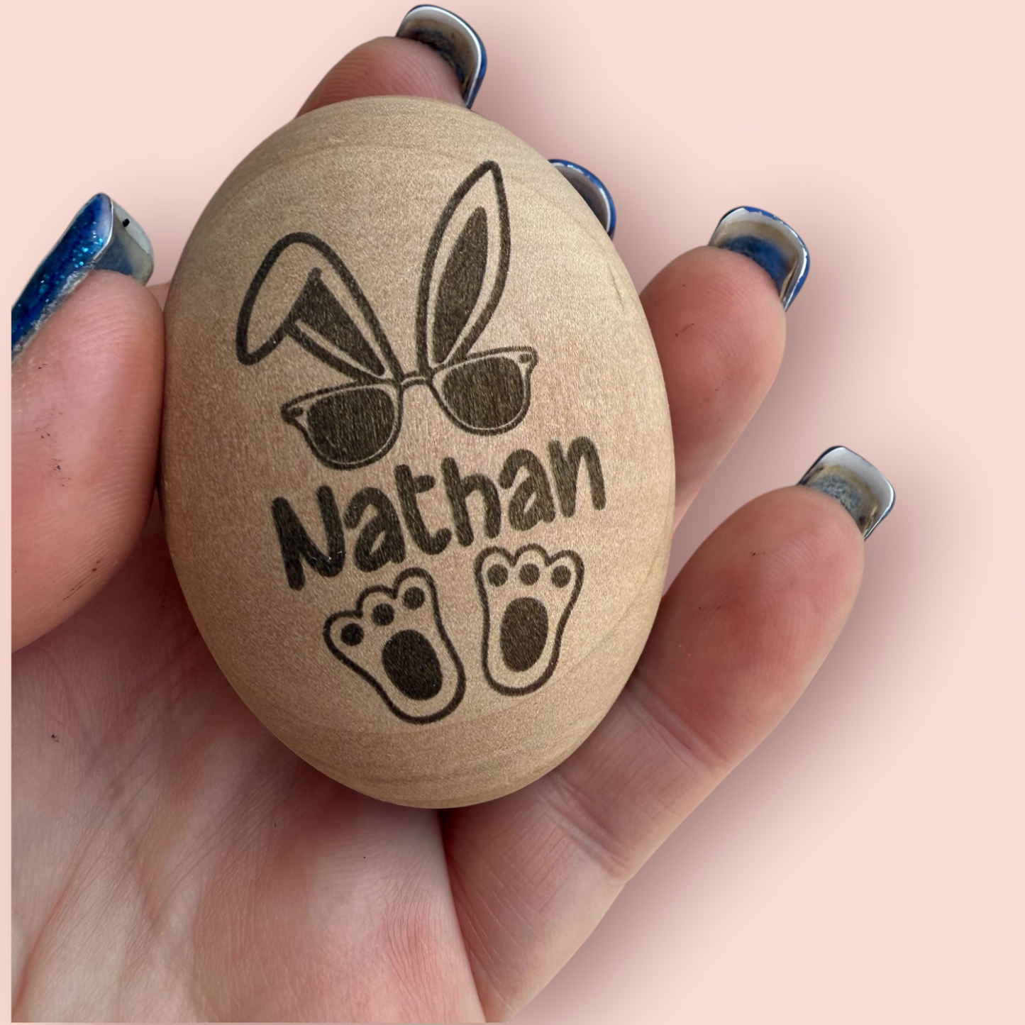 Custom Engraved Wooden Easter Eggs