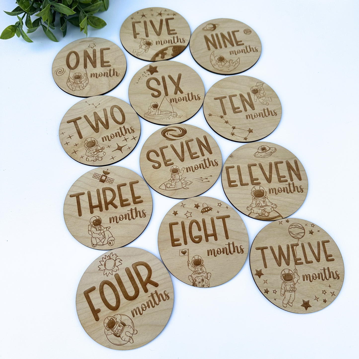 Astronaut Baby Milestone Cards, Space Nursery Decor, Astronaut Baby Name Sign