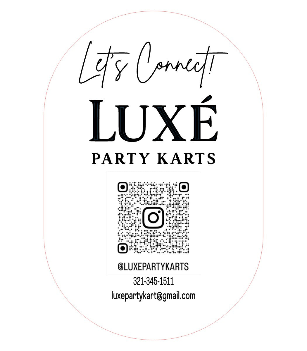Luxé Party Karts “Let’s Connect” Sign