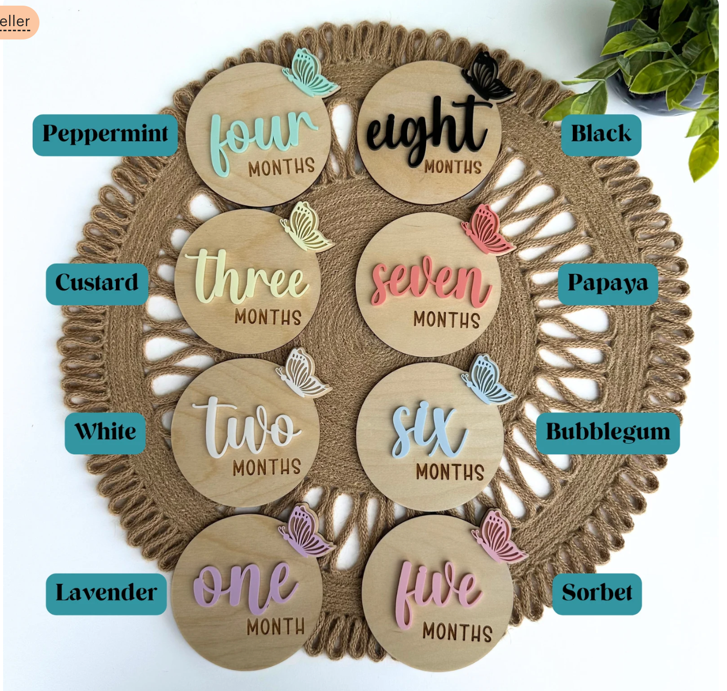 Butterfly Baby Milestones, Butterfly Baby Gift Set