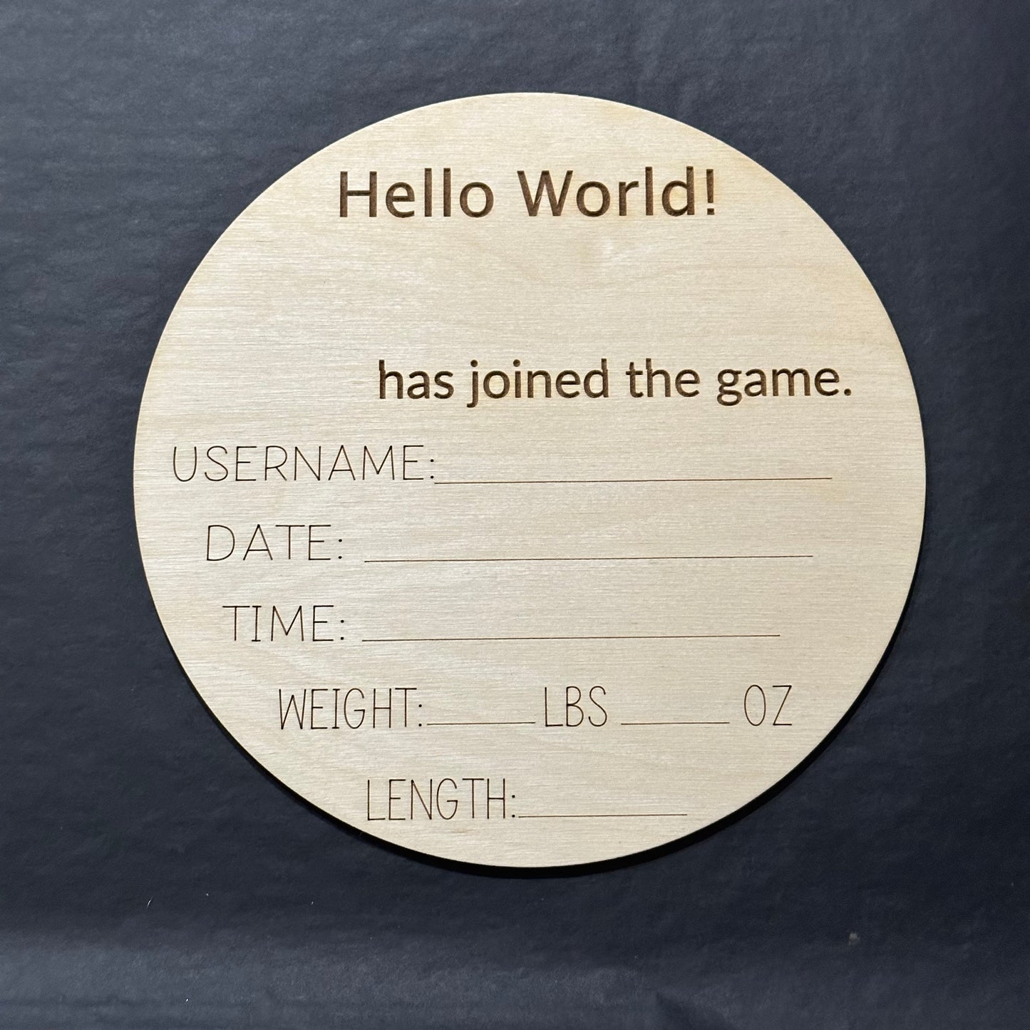 Gamer Birth Announcement Sign- CLEARANCE