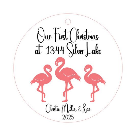 Custom Order for Emily: Flamingo Ornament