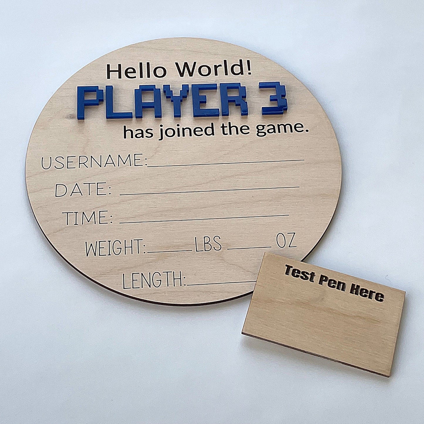 Gamer Birth Announcement Sign- CLEARANCE