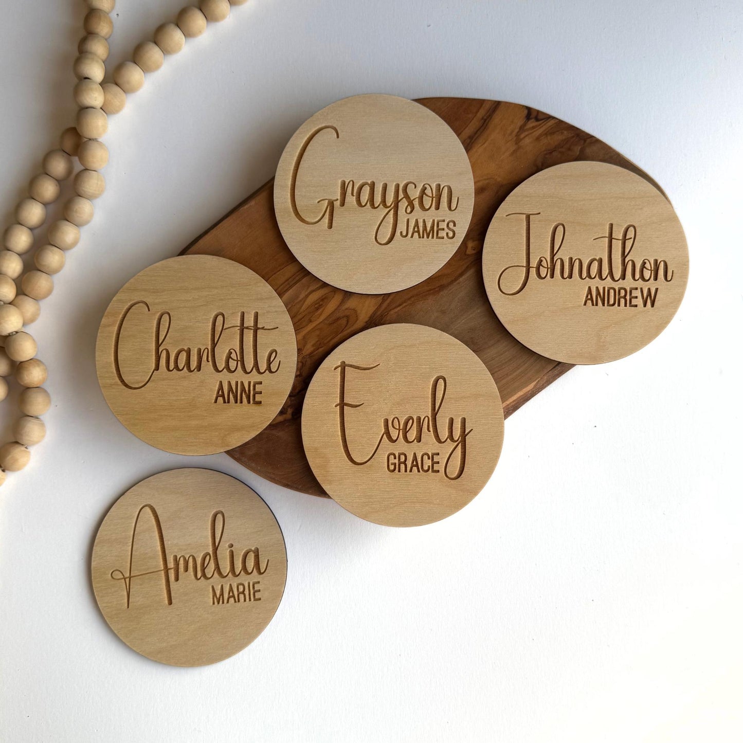 Custom Wooden Baby Name Sign: Nursery Decor, Newborn Photos, Shower Gift, Personalized Keepsake