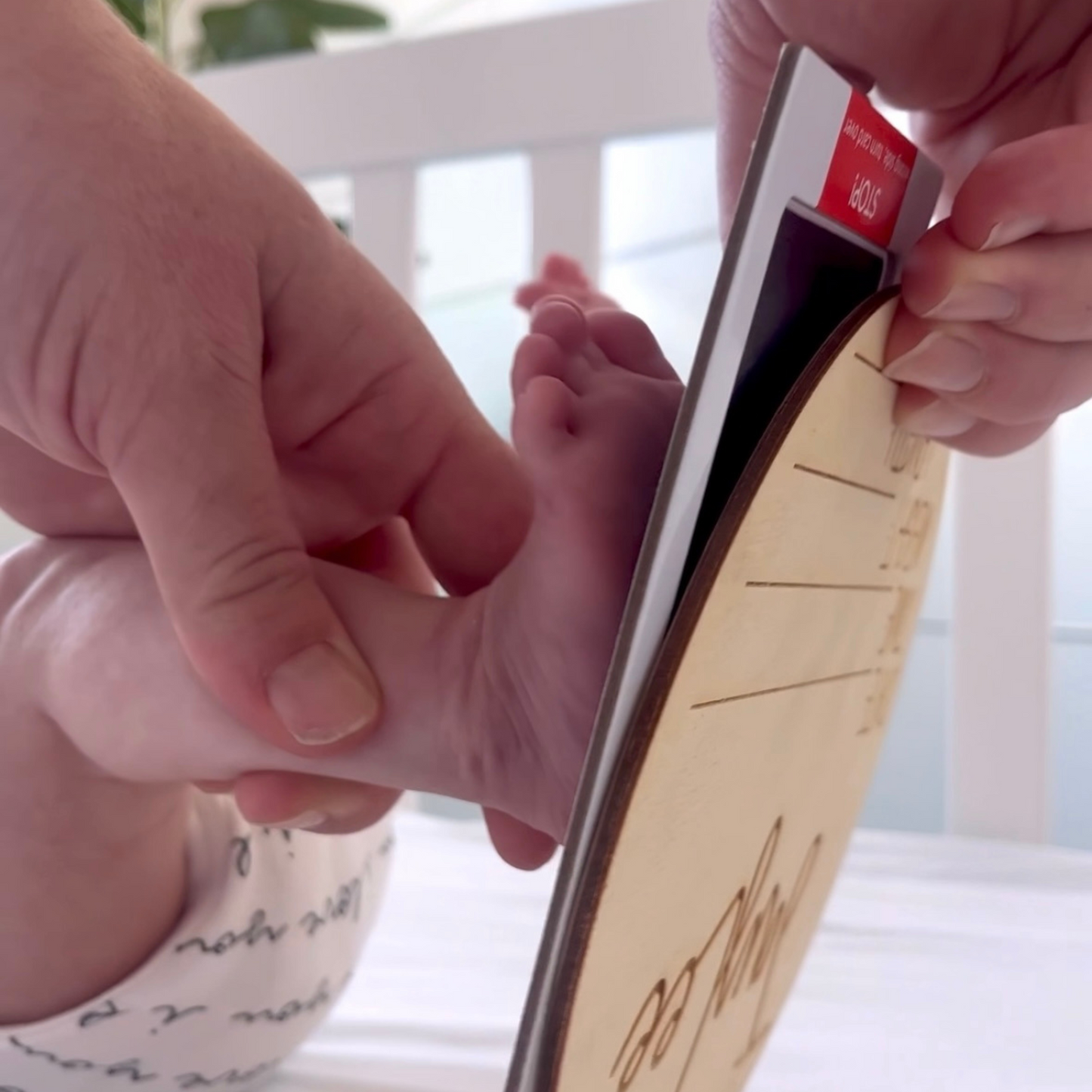 Newborn Footprint Sign