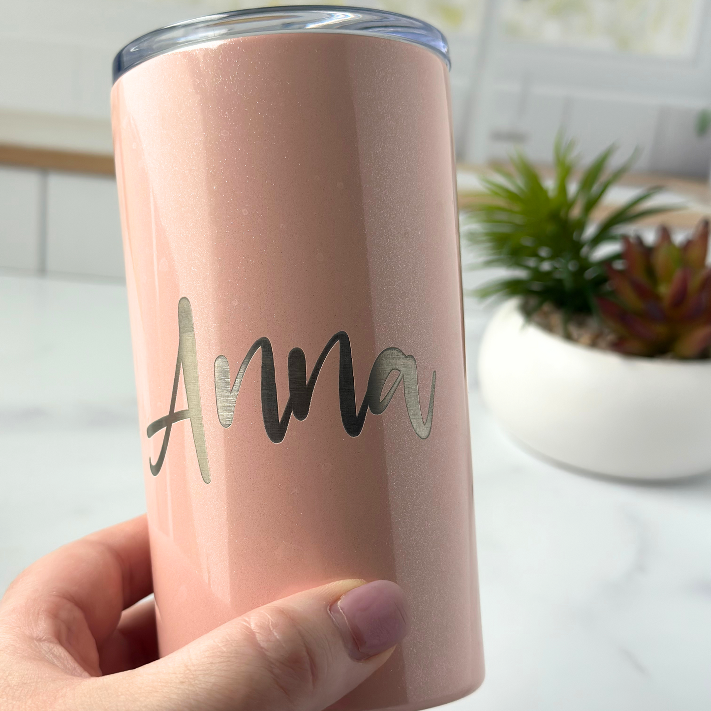 12 oz Skinny Tumbler, Custom Name
