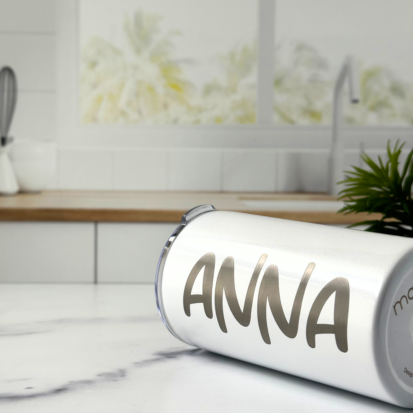 12 oz Skinny Tumbler, Custom Name