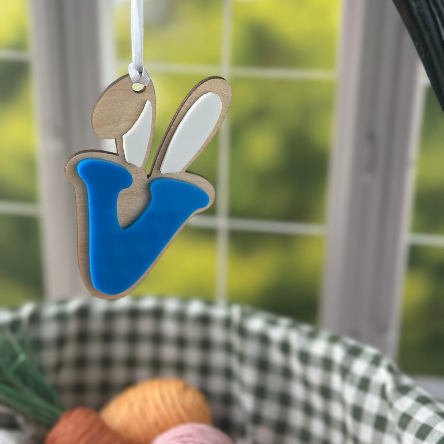 Easter Basket Initial Tag, Easter Basket Gift Tag