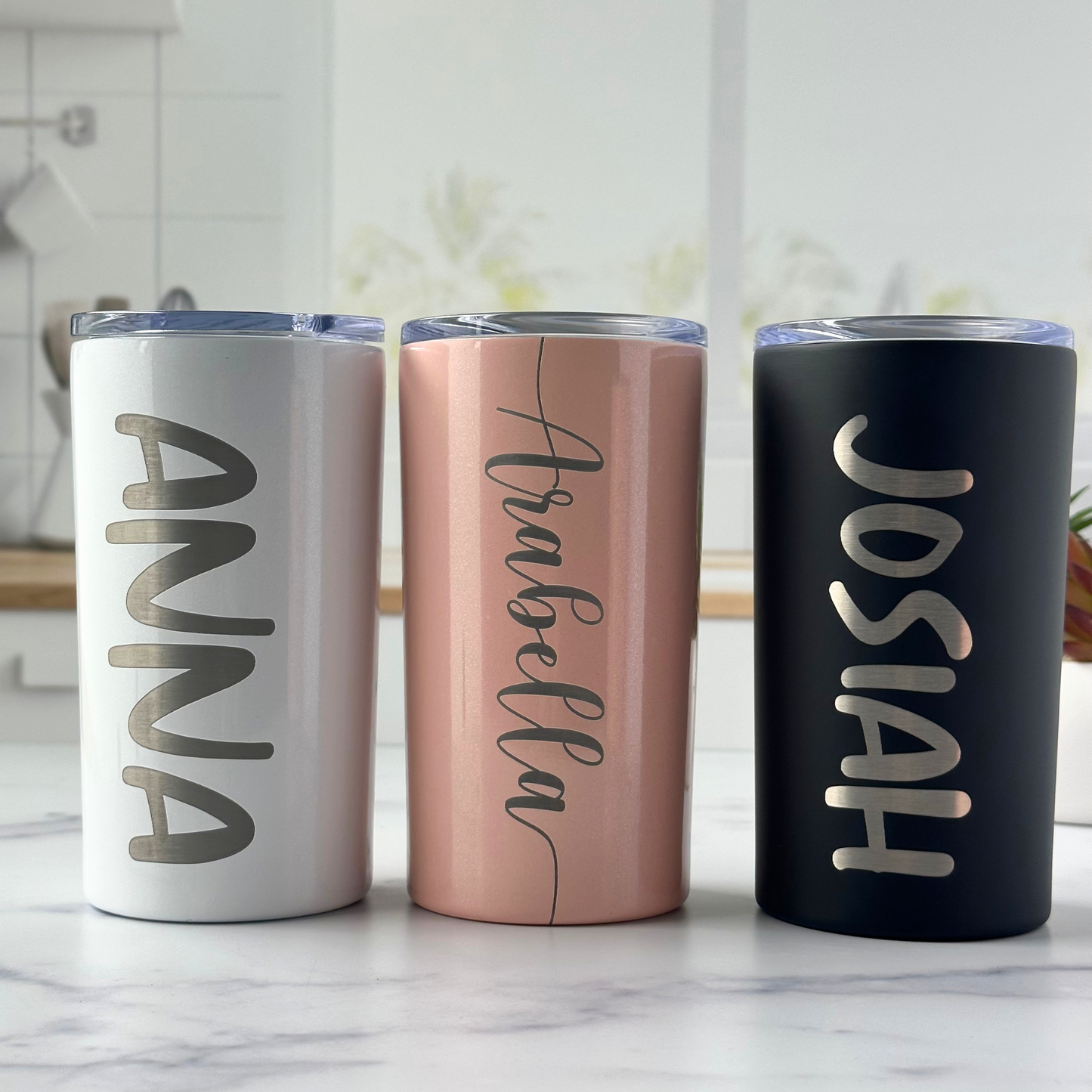 12 oz Skinny Tumbler, Custom Name