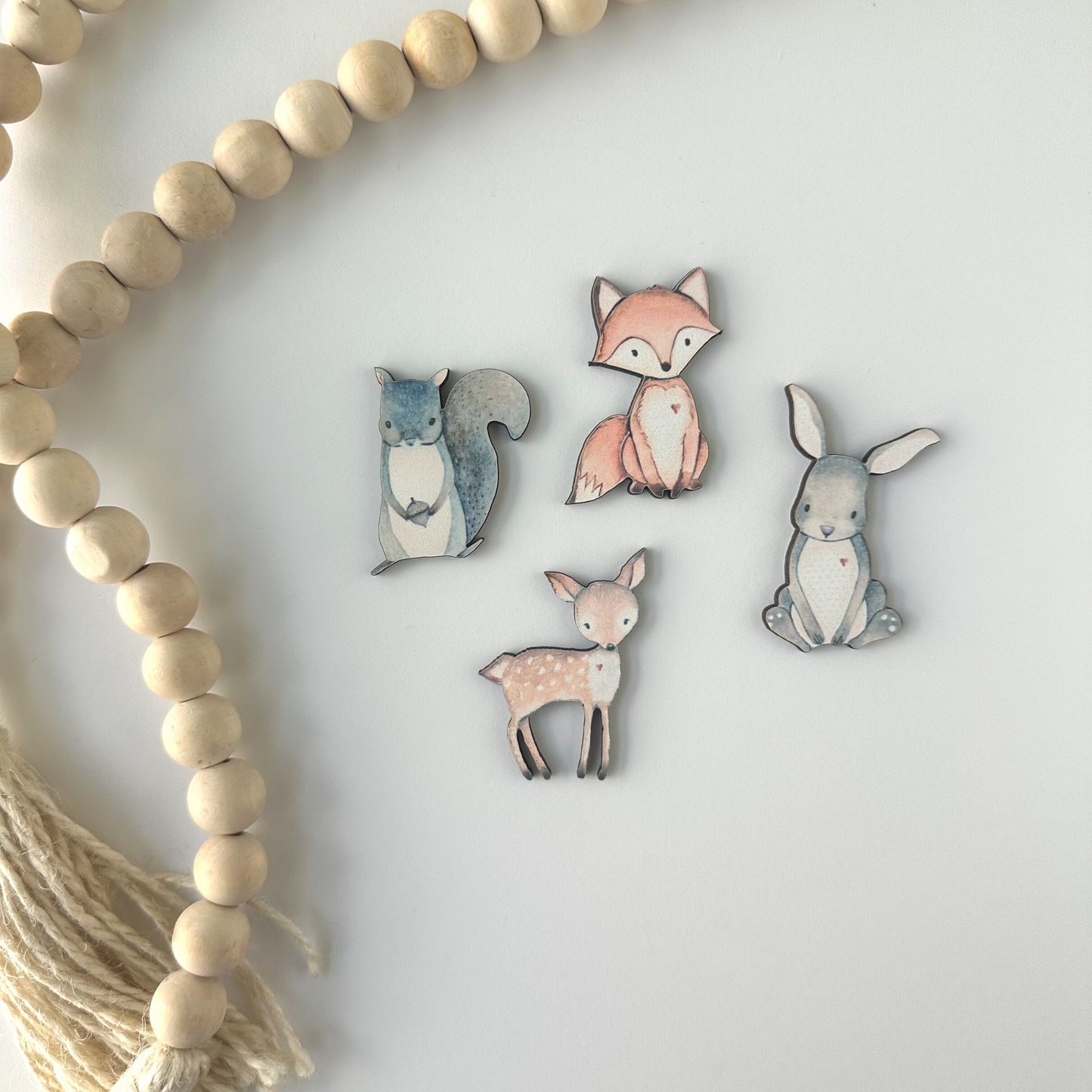 Woodland Animal Birth Announcement