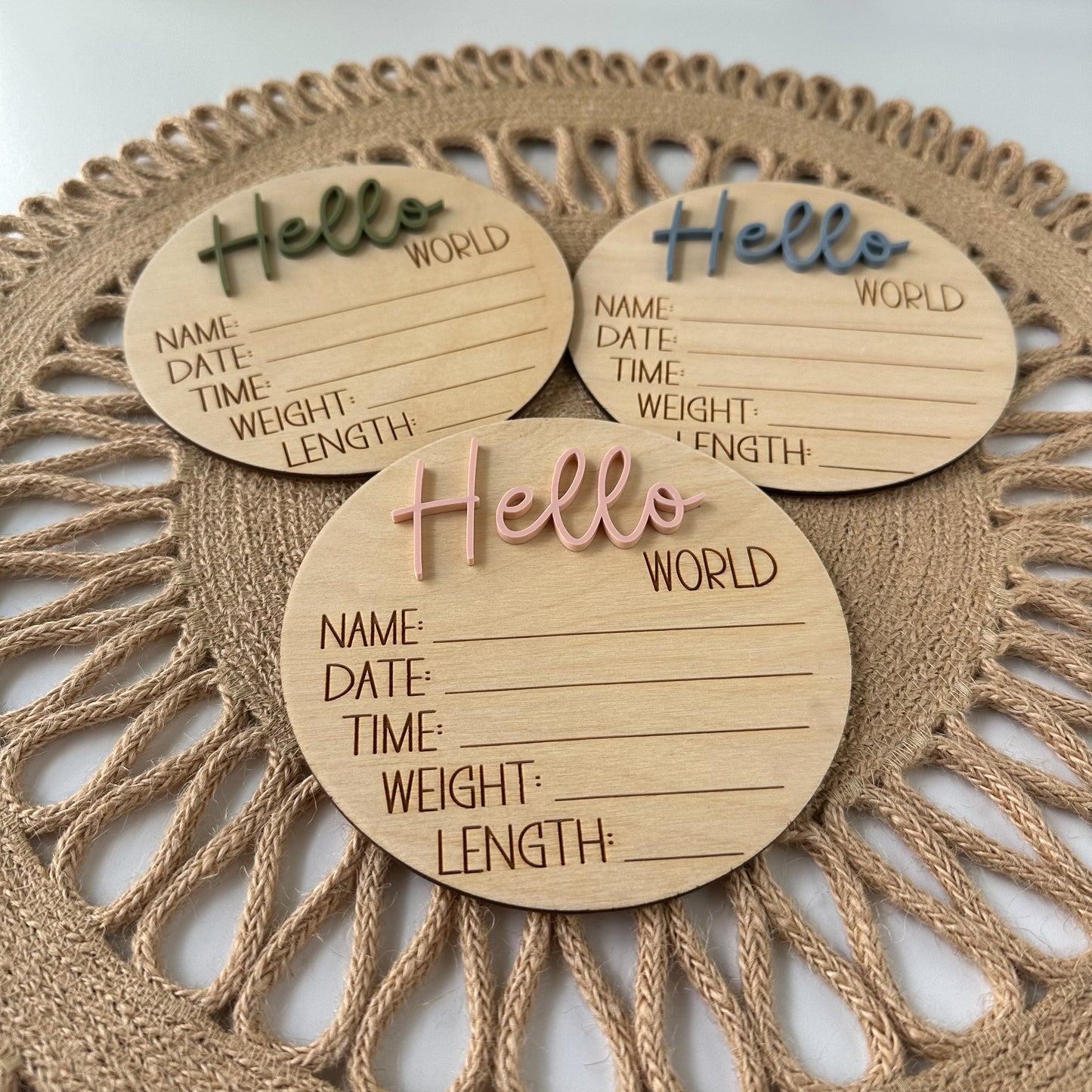Hello World Birth Announcement