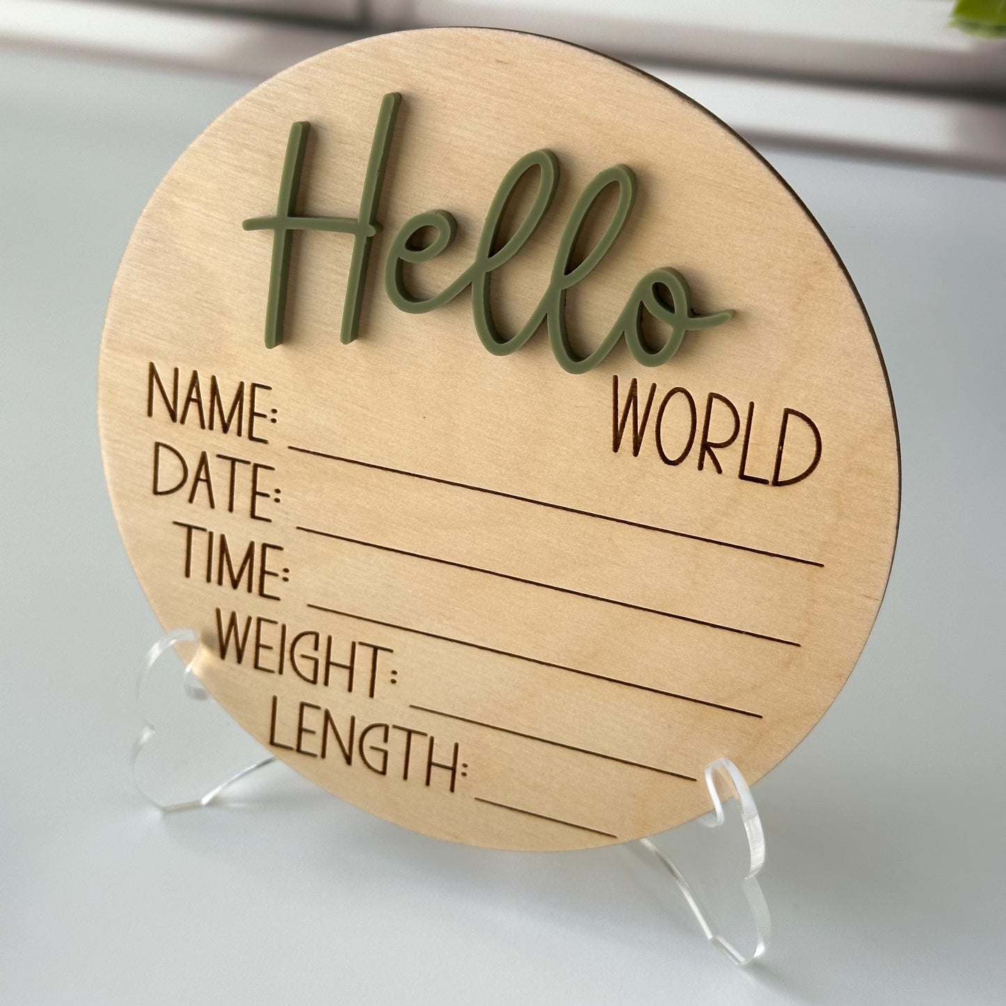 Hello World Birth Announcement