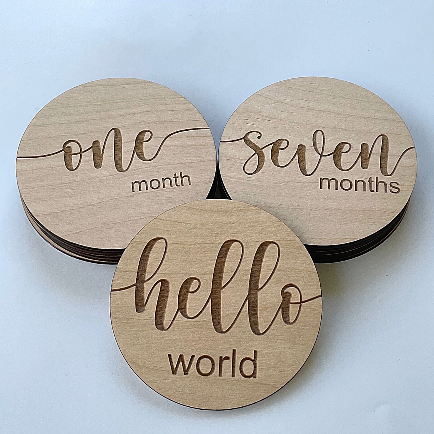 Ivy James Milestone Card and Birth Announcement Set