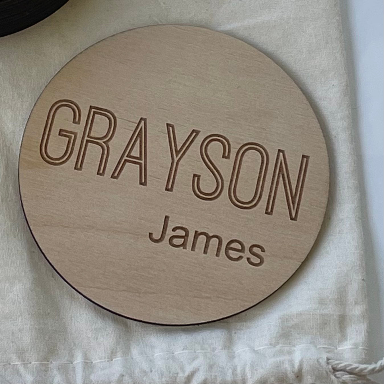 Engraved Monthly Milestone Cards