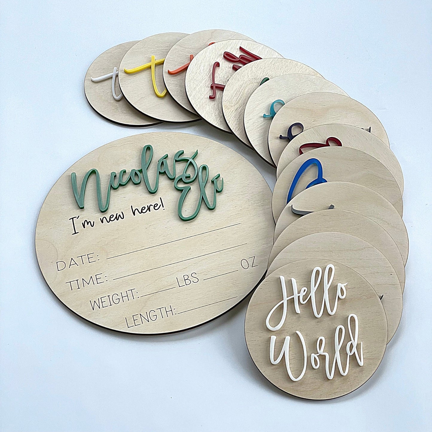 Miles Jackson Milestone Cards
