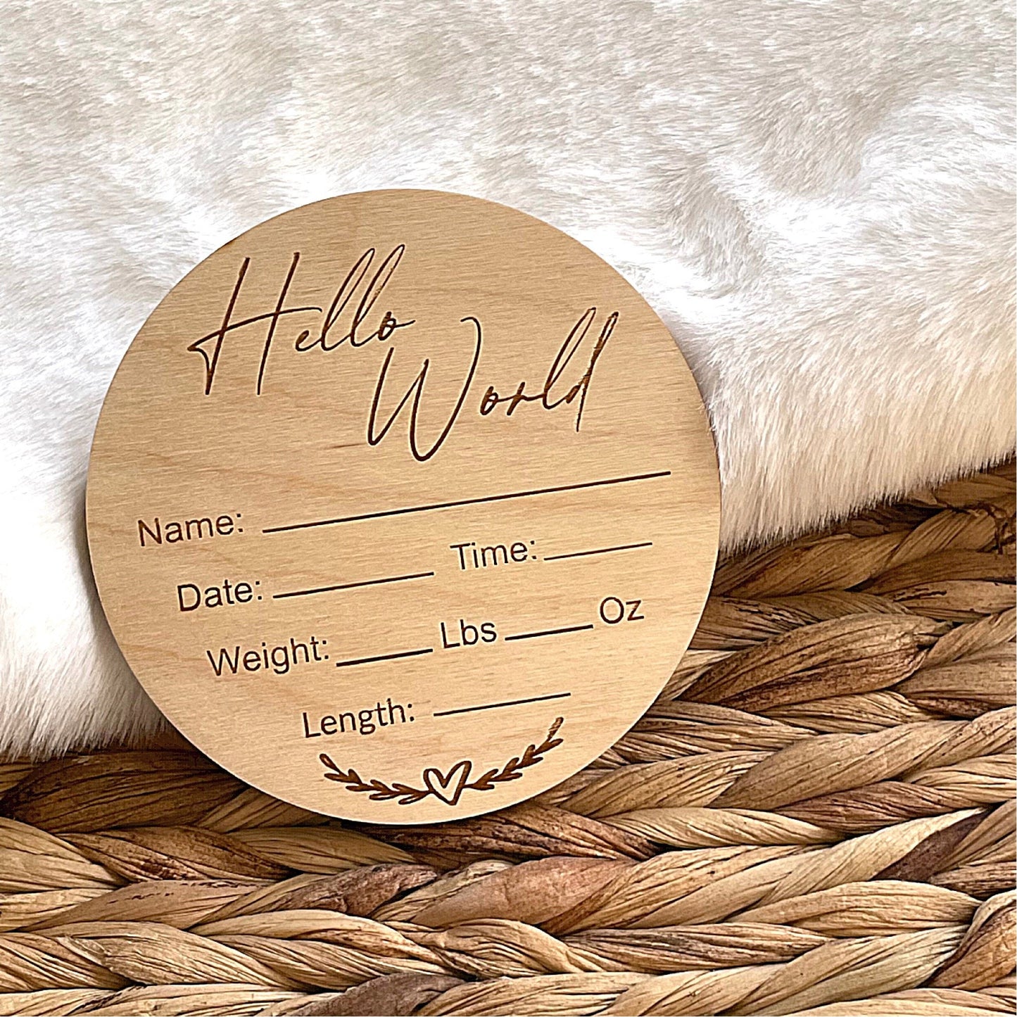 Baby Birth Stats Sign, Birth Announcement Sign