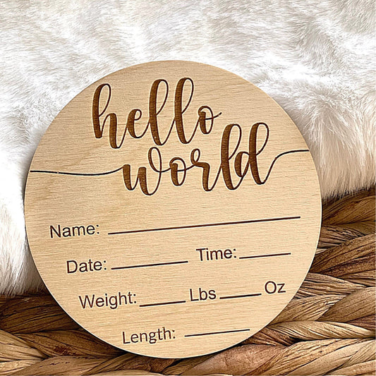 Baby Birth Stats Sign, Birth Announcement Sign
