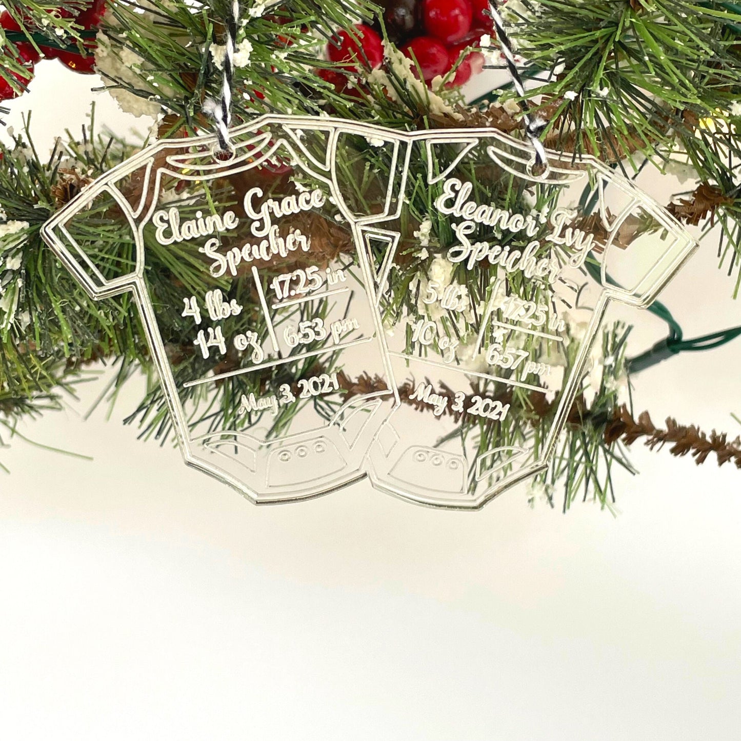 Twins First Christmas Ornament
