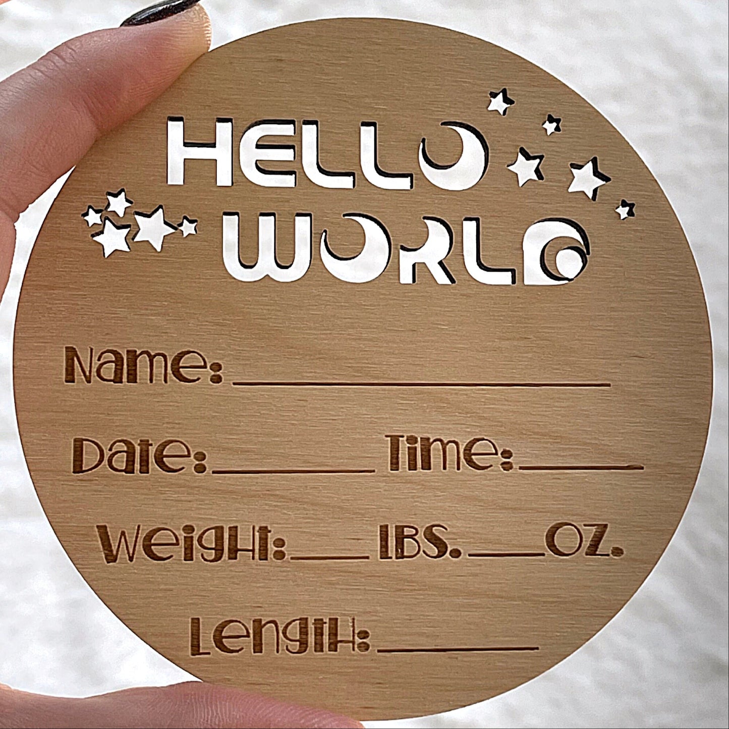 Baby Birth Stats Sign, Birth Announcement Sign