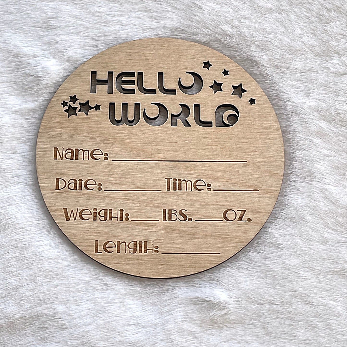 Baby Birth Stats Sign, Birth Announcement Sign