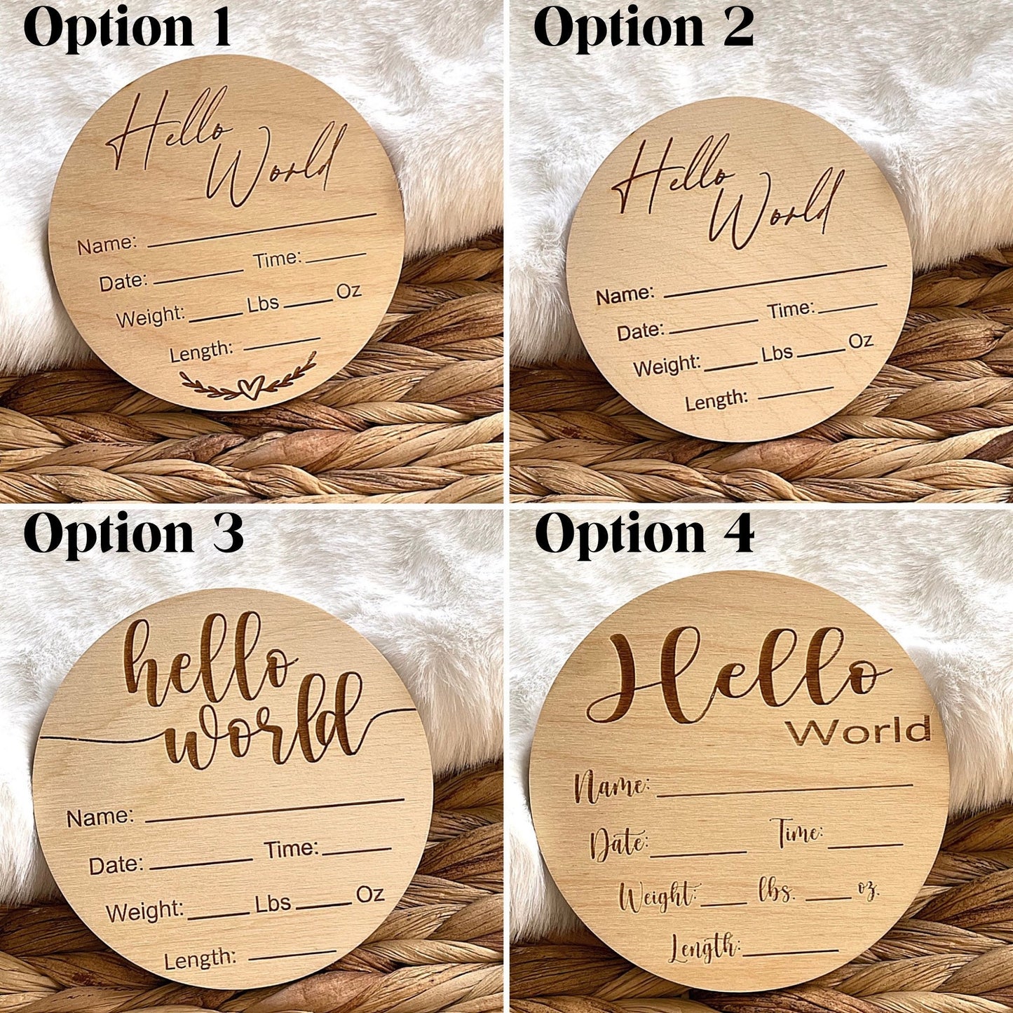 Baby Birth Stats Sign, Birth Announcement Sign