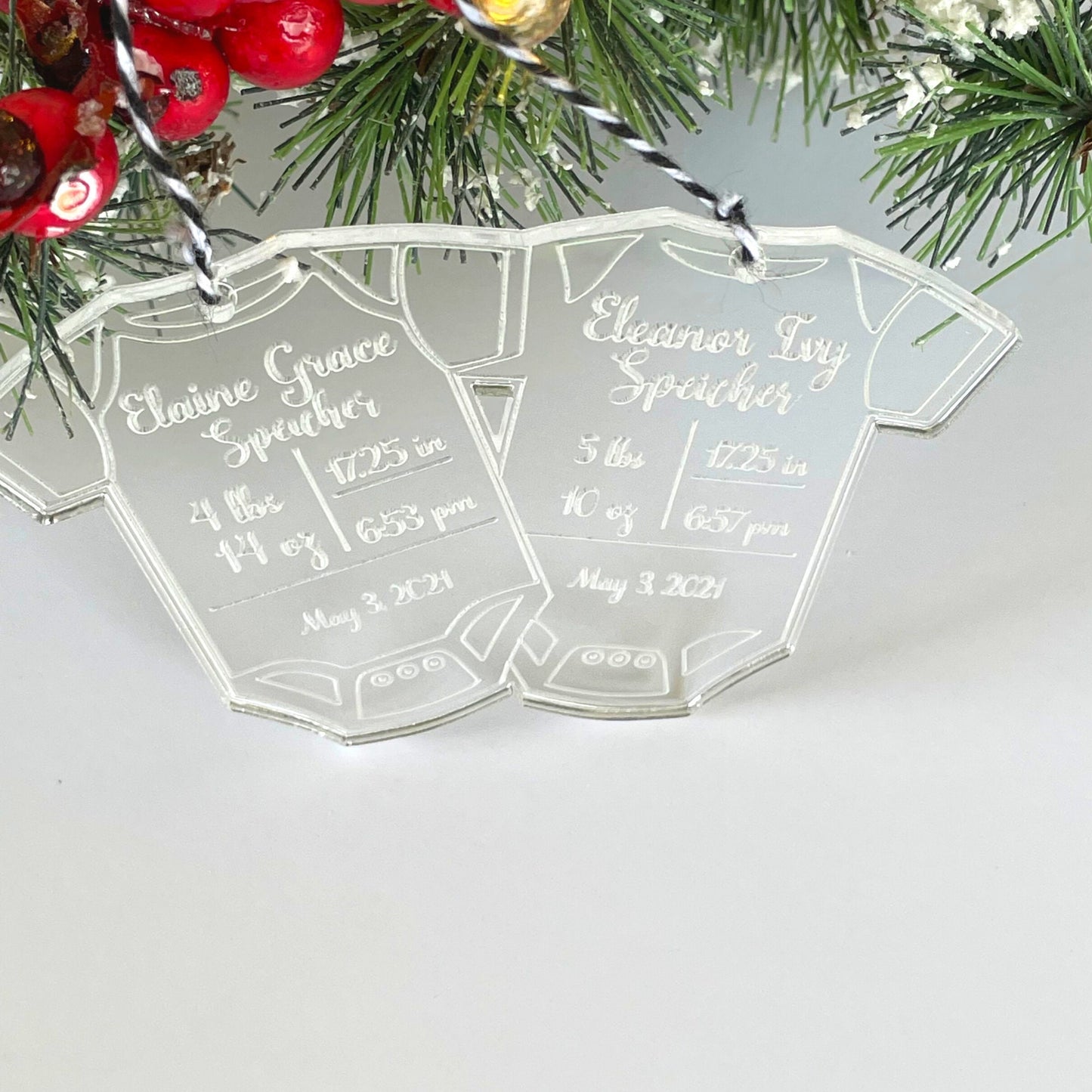 Twins First Christmas Ornament