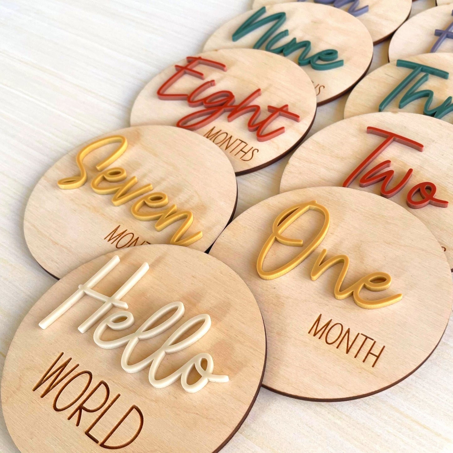 Marley David Boho Baby Milestone Cards