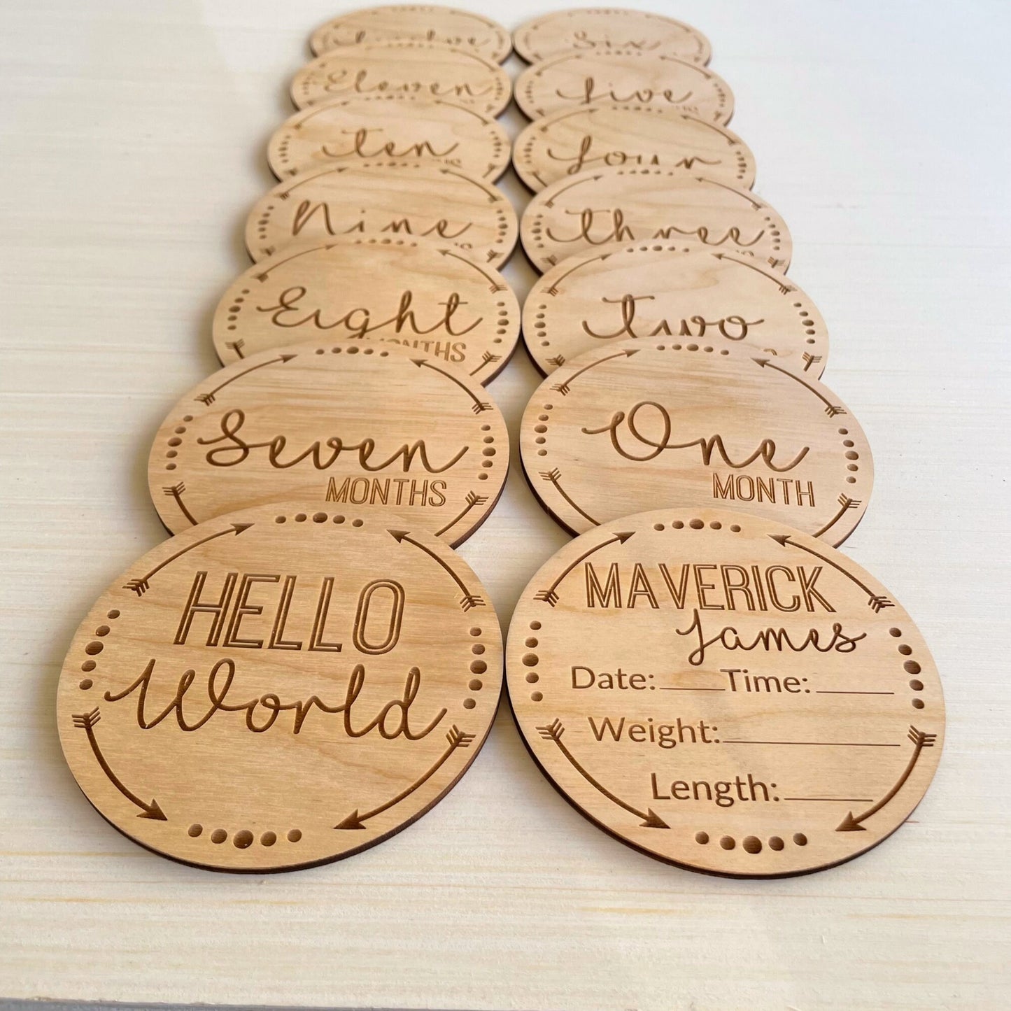 Graham Oliver Baby Milestone Cards