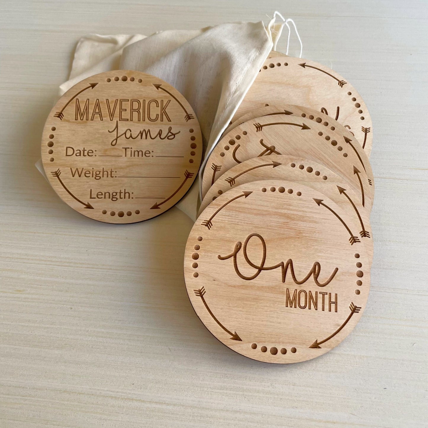 Graham Oliver Baby Milestone Cards