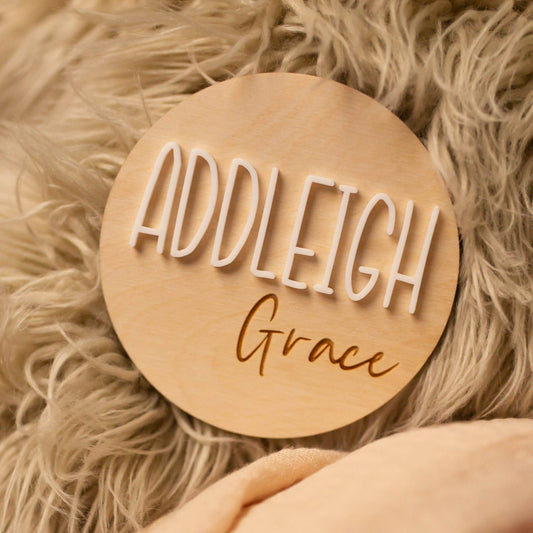 Addleigh Grace Baby Name Sign