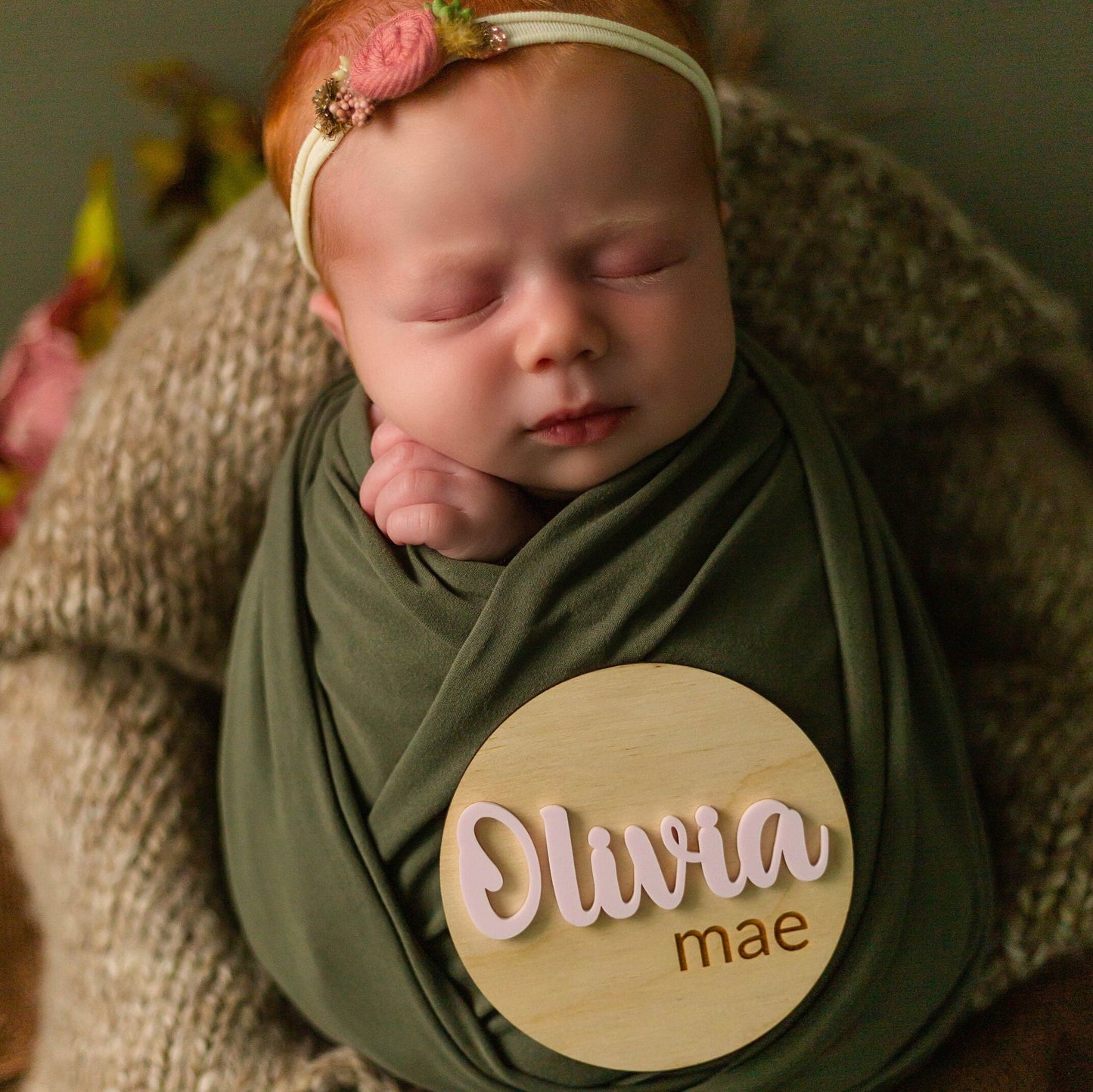 Olivia Mae Baby Name Sign