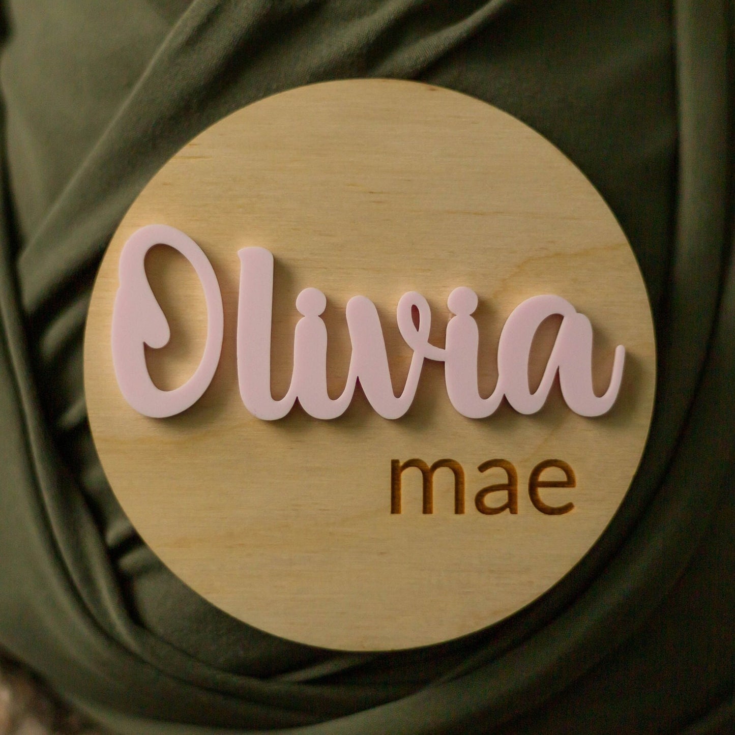 Olivia Mae Baby Name Sign