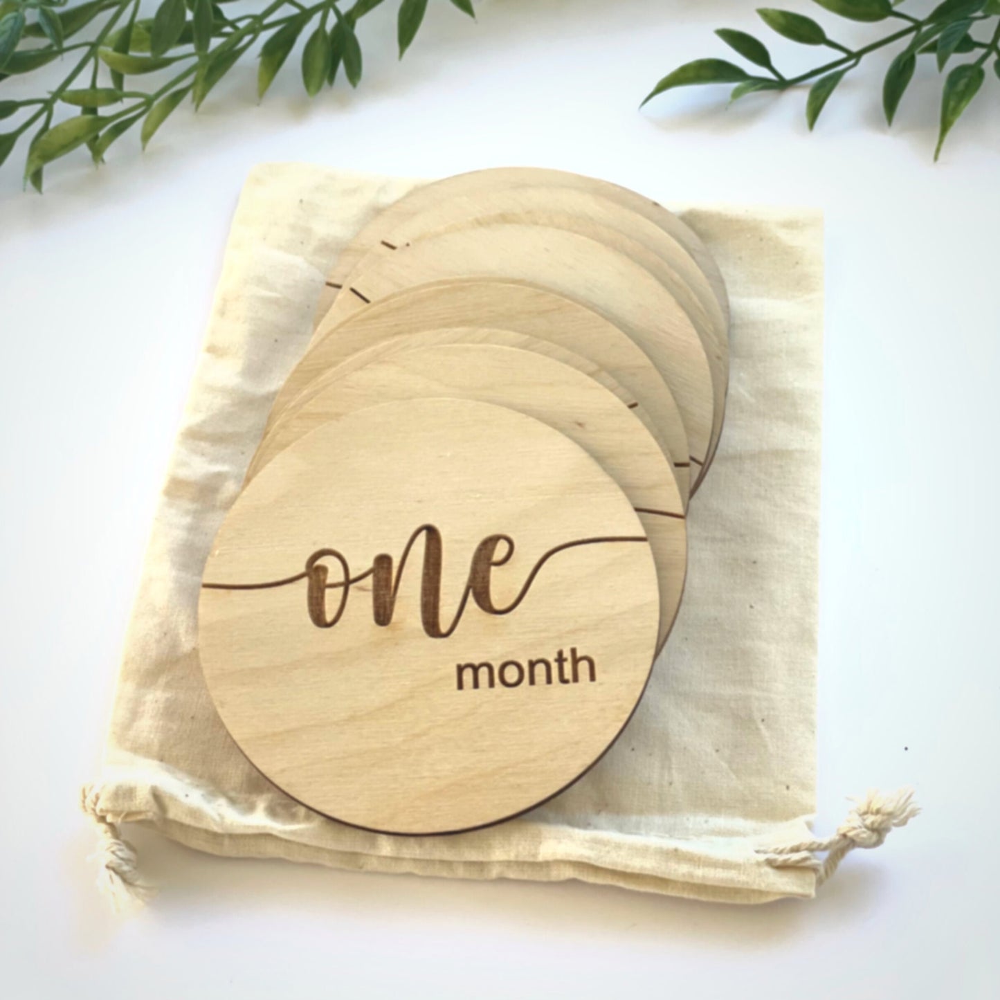 Ivy James Milestone Card and Birth Announcement Set