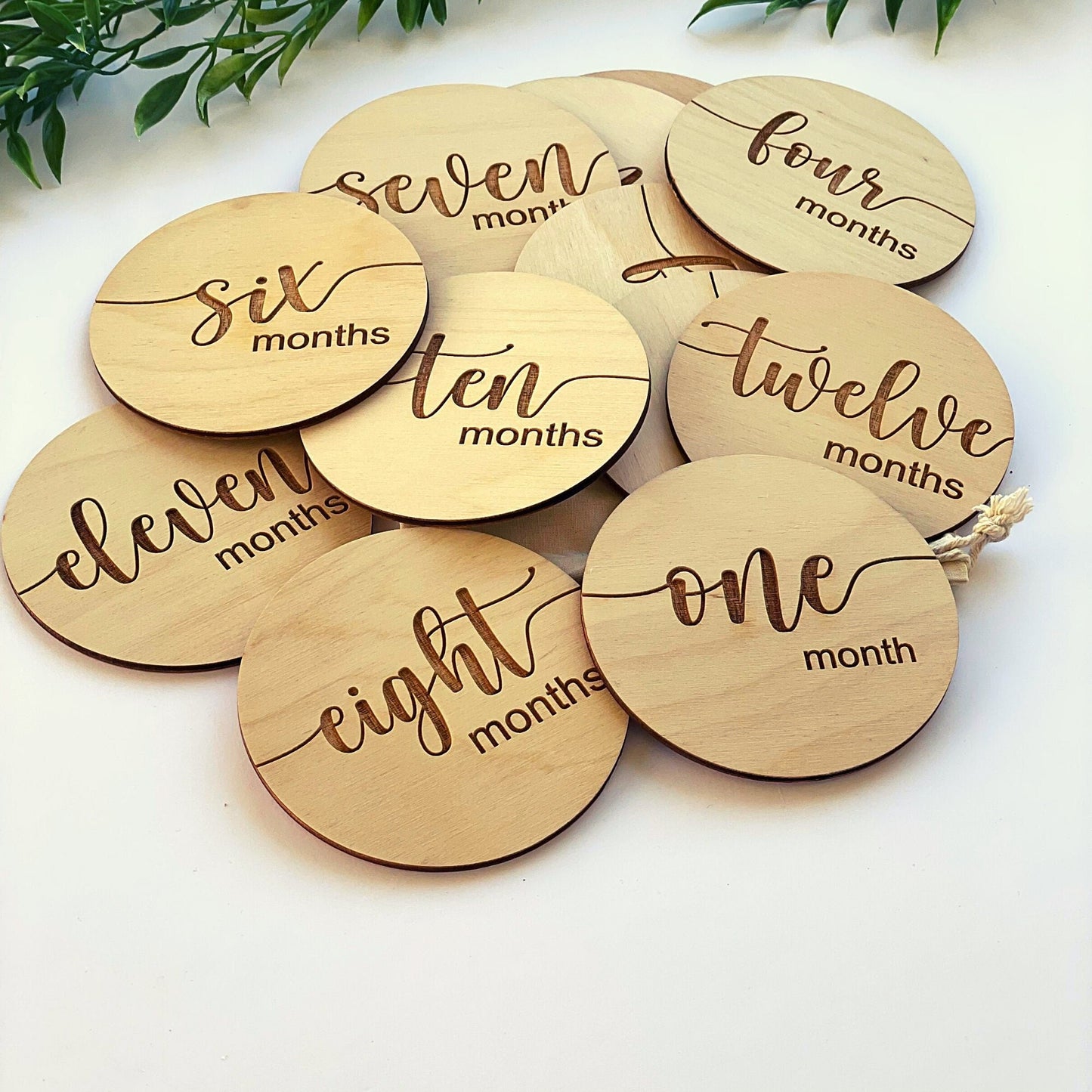 Ivy James Milestone Card and Birth Announcement Set