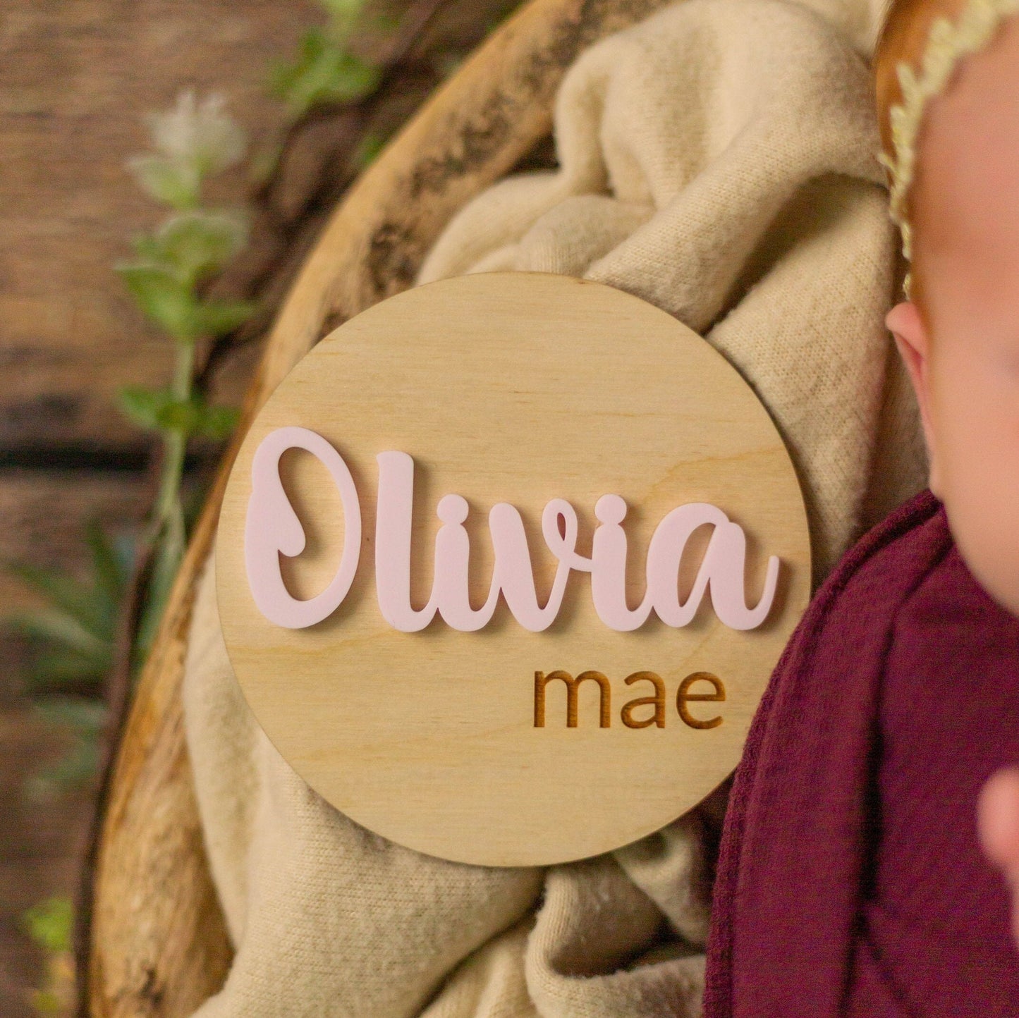 Olivia Mae Baby Name Sign