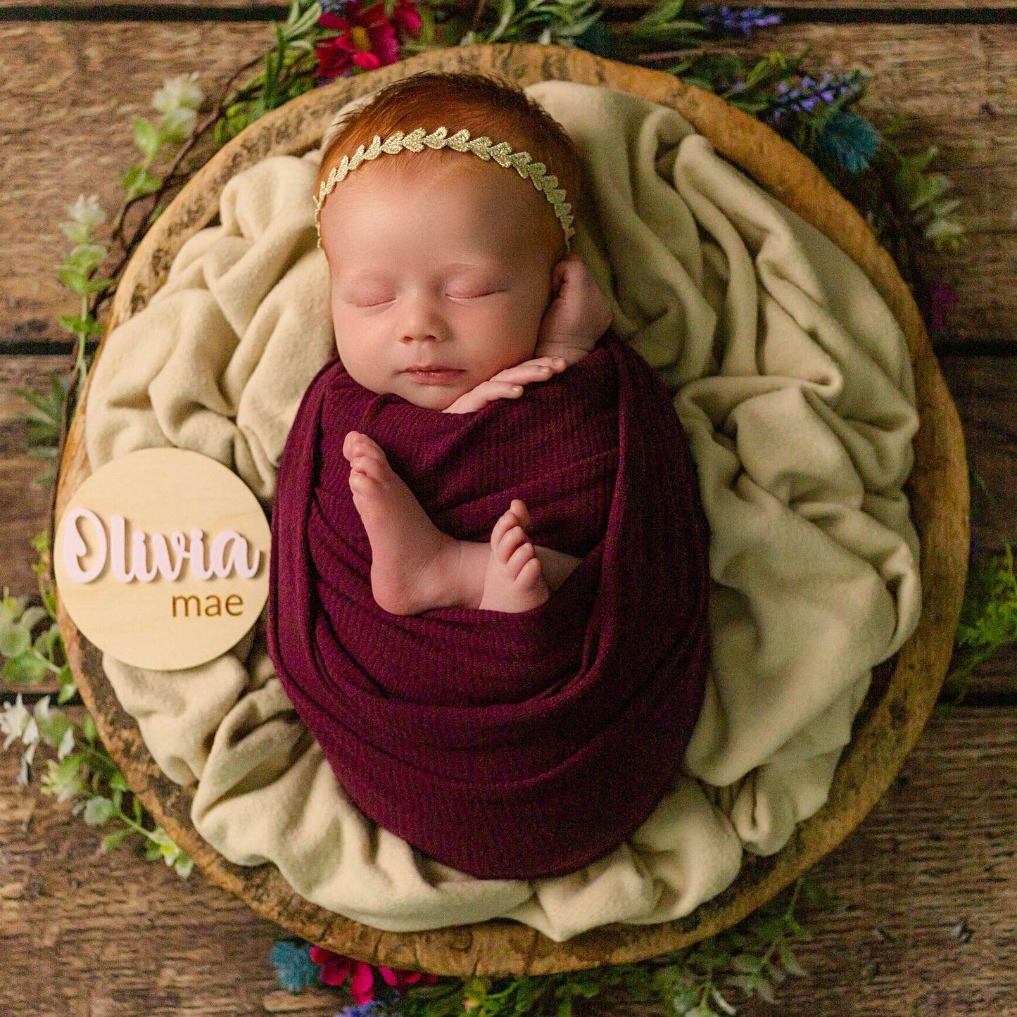 Olivia Mae Baby Name Sign