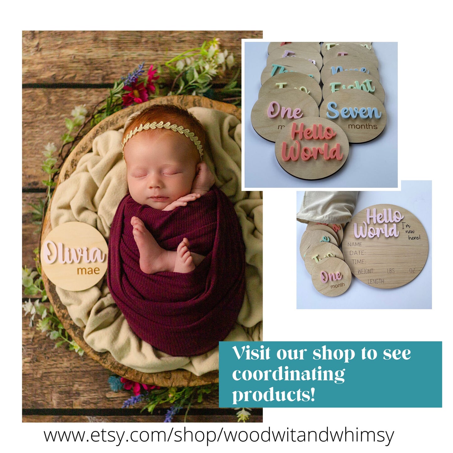 Olivia Mae Baby Name Sign
