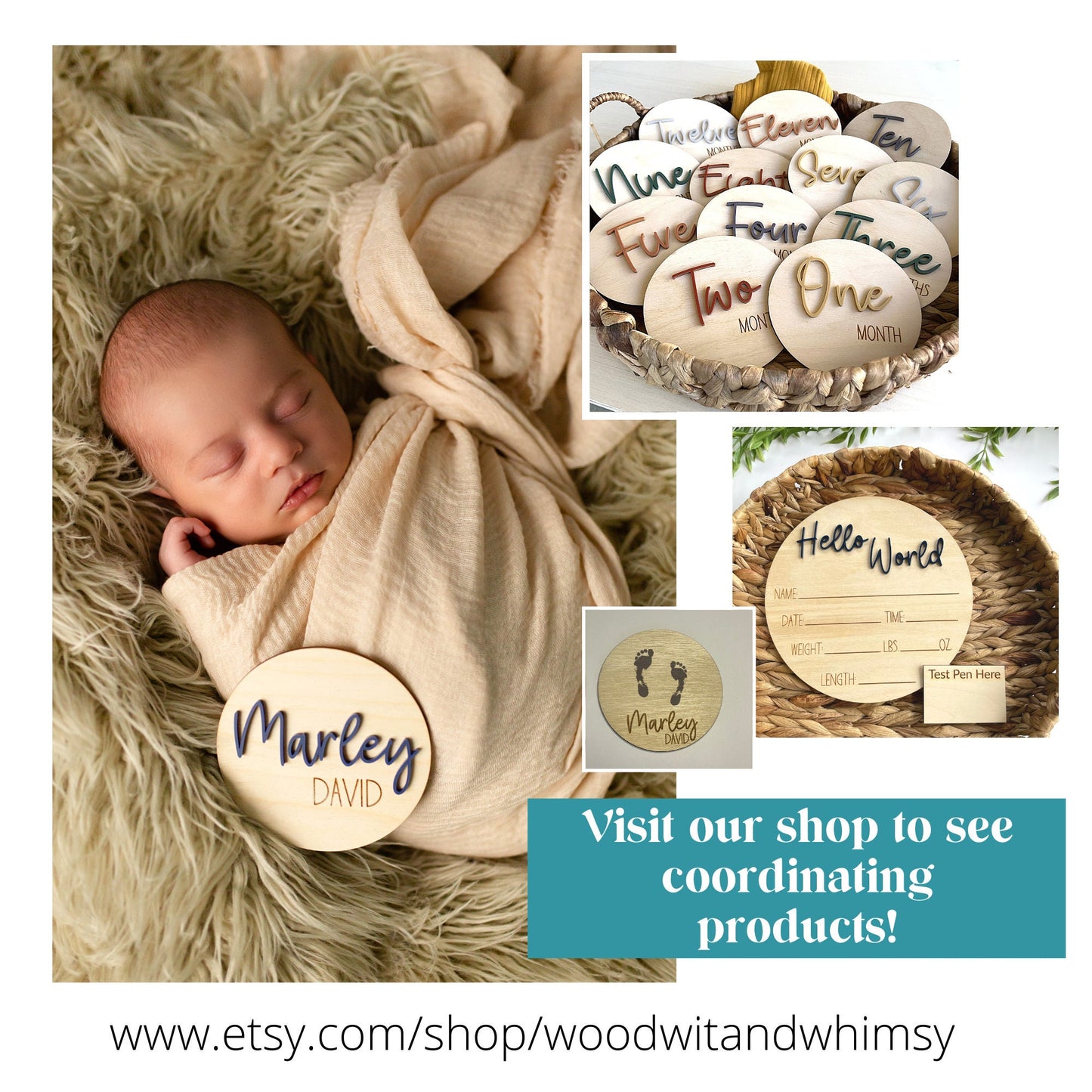 Marley David Baby Name Sign