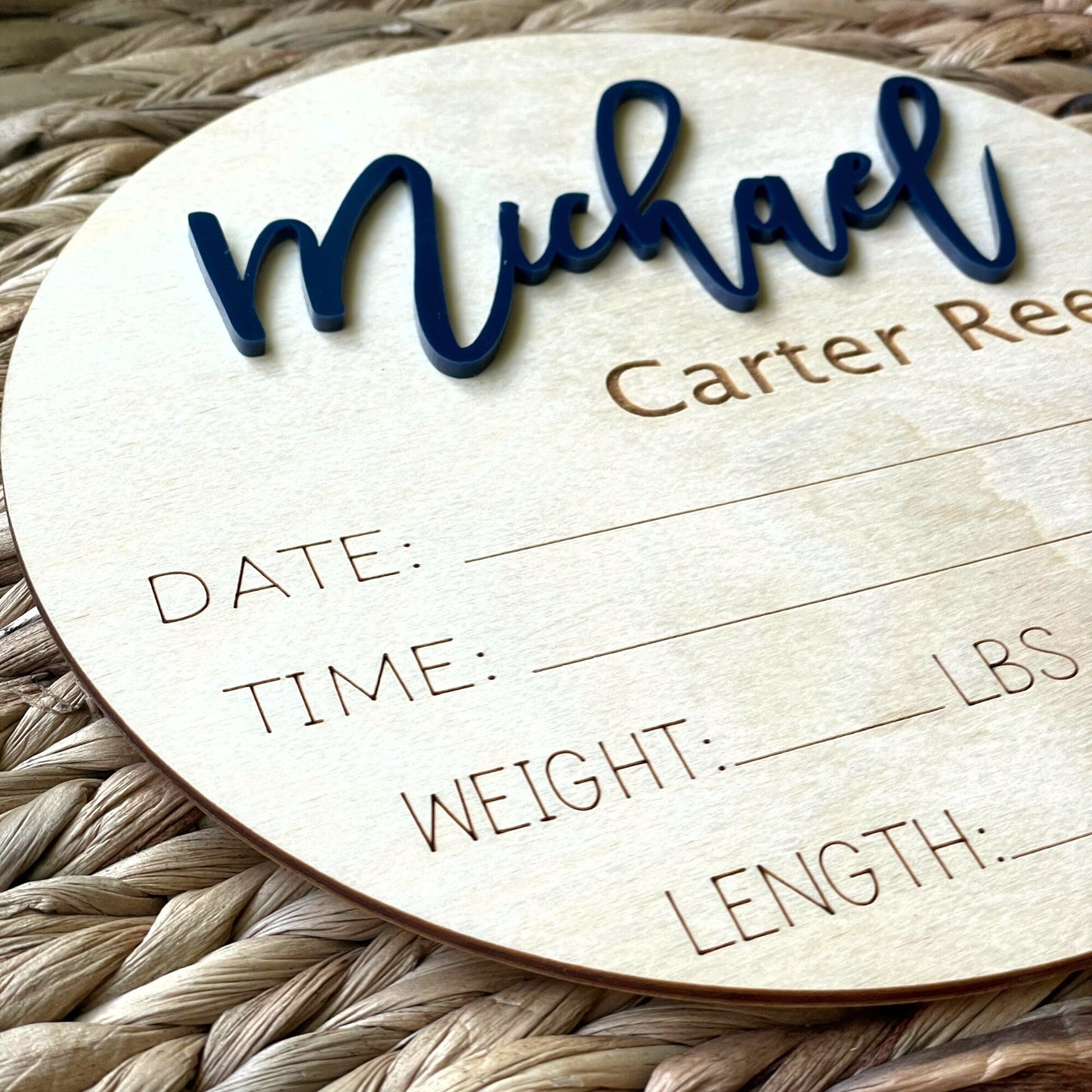 Miles Jackson Birth Stat Sign